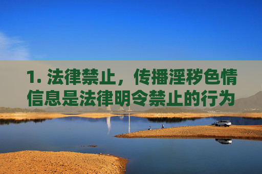 1. 法律禁止，传播淫秽色情信息是法律明令禁止的行为，将面临法律严惩，包括但不限于罚款、拘留、刑事责任，法律禁止传播淫秽色情信息，违者严惩