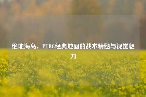 绝地海岛，PUBG经典地图的战术精髓与视觉魅力