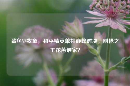 鲨鱼VS牧童，和平精英单挑巅峰对决，刚枪之王花落谁家？