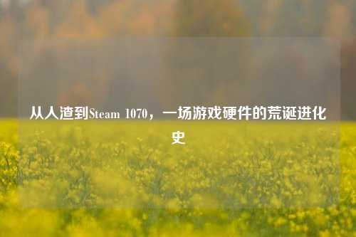 从***到Steam 1070，一场游戏硬件的荒诞进化史