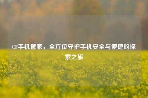 CF手机管家，全方位守护手机安全与便捷的探索之旅