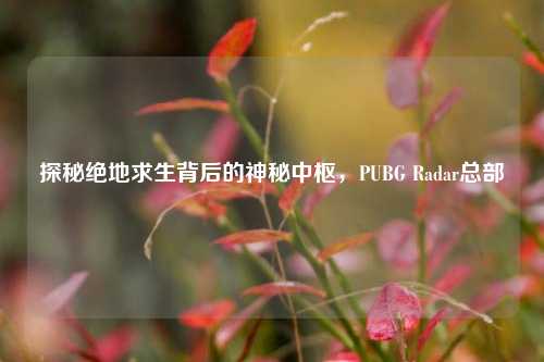 探秘绝地求生背后的神秘中枢，PUBG Radar总部
