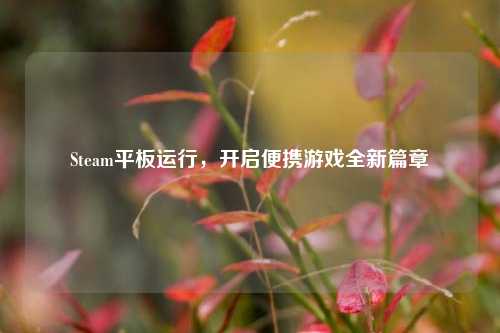 Steam平板运行，开启便携游戏全新篇章