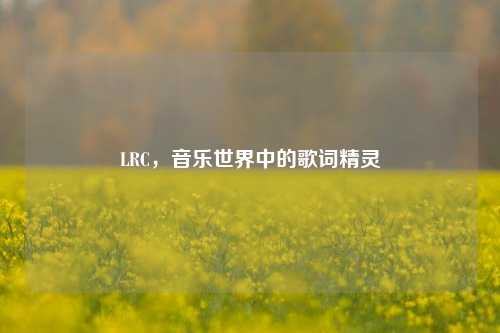 LRC，音乐世界中的歌词精灵