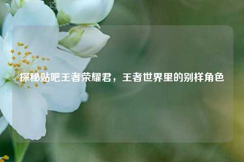 探秘贴吧王者荣耀君，王者世界里的别样角色