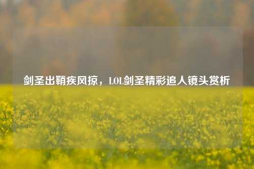 剑圣出鞘疾风掠，LOL剑圣精彩追人镜头赏析