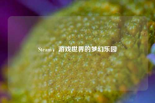 Steam，游戏世界的梦幻乐园
