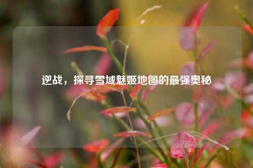 逆战，探寻雪域魅姬地图的最强奥秘