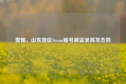 警惕,山东地区Steam账号被盗呈高发态势