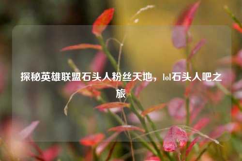 探秘英雄联盟石头人粉丝天地,lol石头人吧之旅