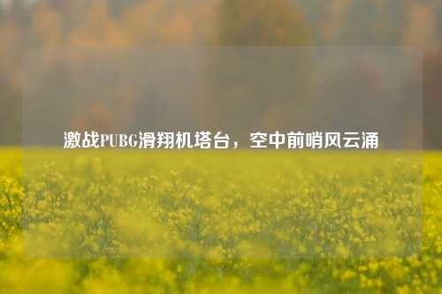 激战PUBG滑翔机塔台,空中前哨风云涌