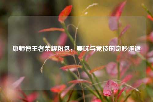 康师傅王者荣耀粉包，美味与竞技的奇妙邂逅