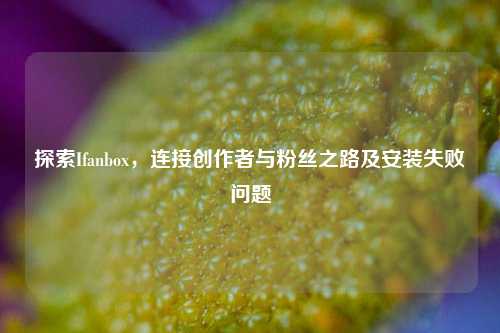 探索Ifanbox，连接创作者与粉丝之路及安装失败问题